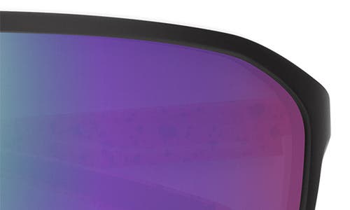Smith Boomtown 135mm Chromapop™ Polarized Shield Sunglasses In Matte Wild Child/violet