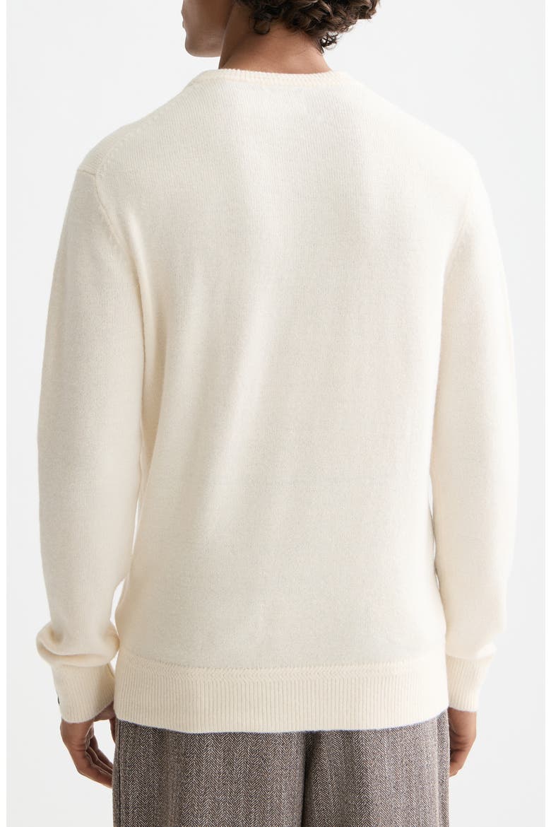 Soft Knit Crewneck Sweater, Alternate, color, EGGNOG