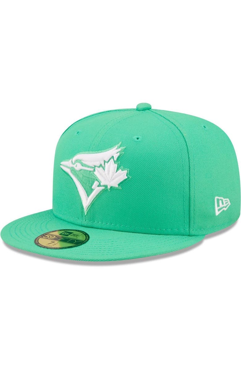 New Era Men's New Era Green Toronto Blue Jays Logo 59FIFTY Fitted Hat, Main, color, 