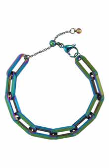 REBL Chunky Paper Clip Chain Bracelet