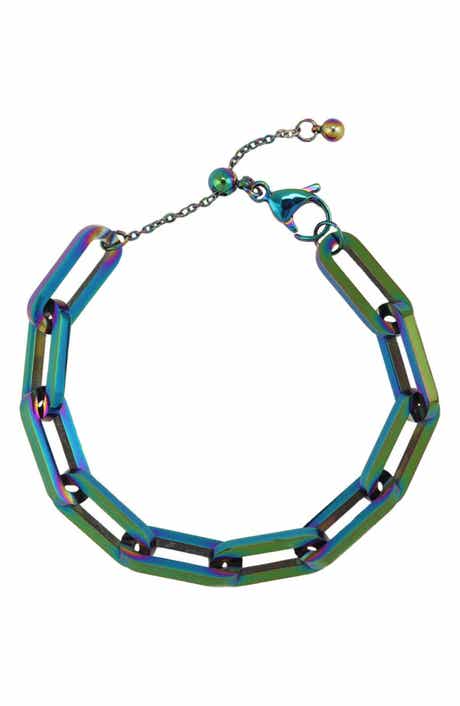 REBL Chunky Paper Clip Chain Bracelet