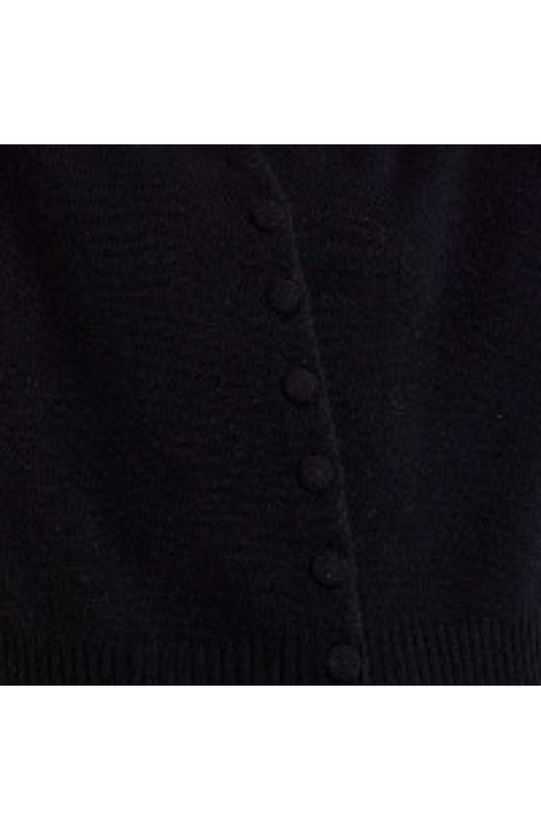 Brodie Pure Cashmere Niamh Crew Neck  100% Cashmere Cardigan, Alternate, color, Black