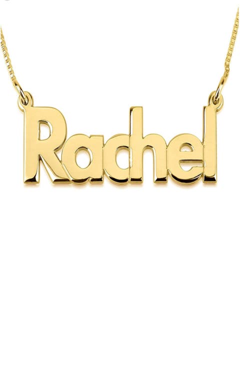 Bold Nameplate Customizable Pendant Necklace