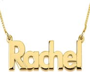 MELANIE MARIE Bold Nameplate Customizable Pendant Necklace