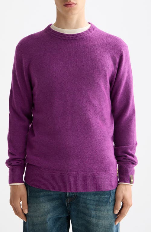 Scotch & Soda Soft Knit Crewneck Sweater In Purple