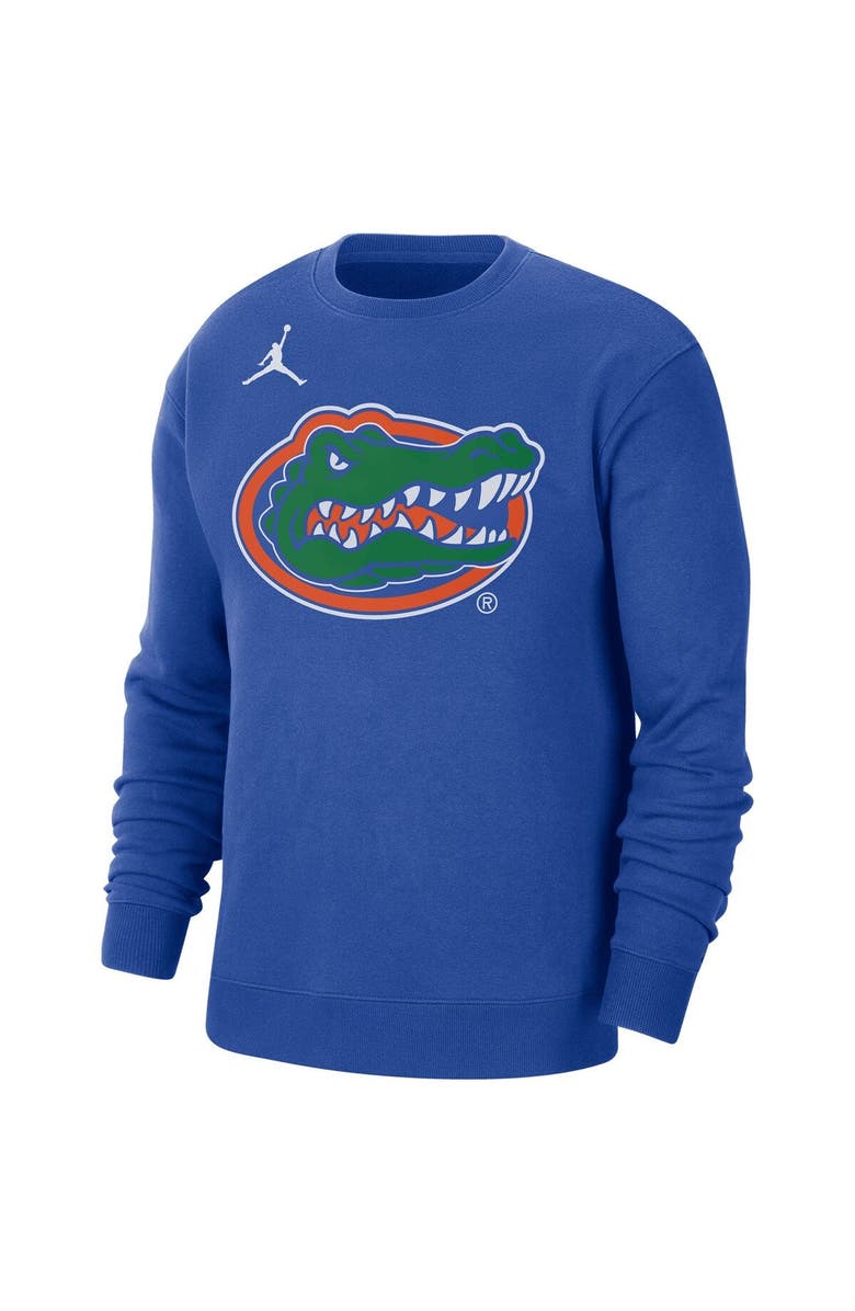Jordan Brand Men's Jordan Brand Royal Florida Gators Wordmark Pullover Sweatshirt, Alternate, color, 