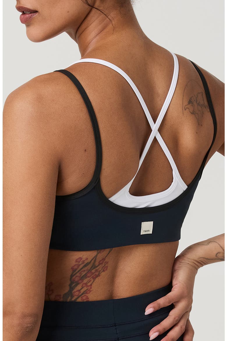 Daily Layered Square Neck Sports Bra, Alternate, color, INK