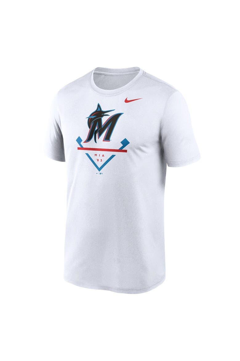 Men's Nike White Miami Marlins Icon Legend Performance T-Shirt, Alternate, color, White