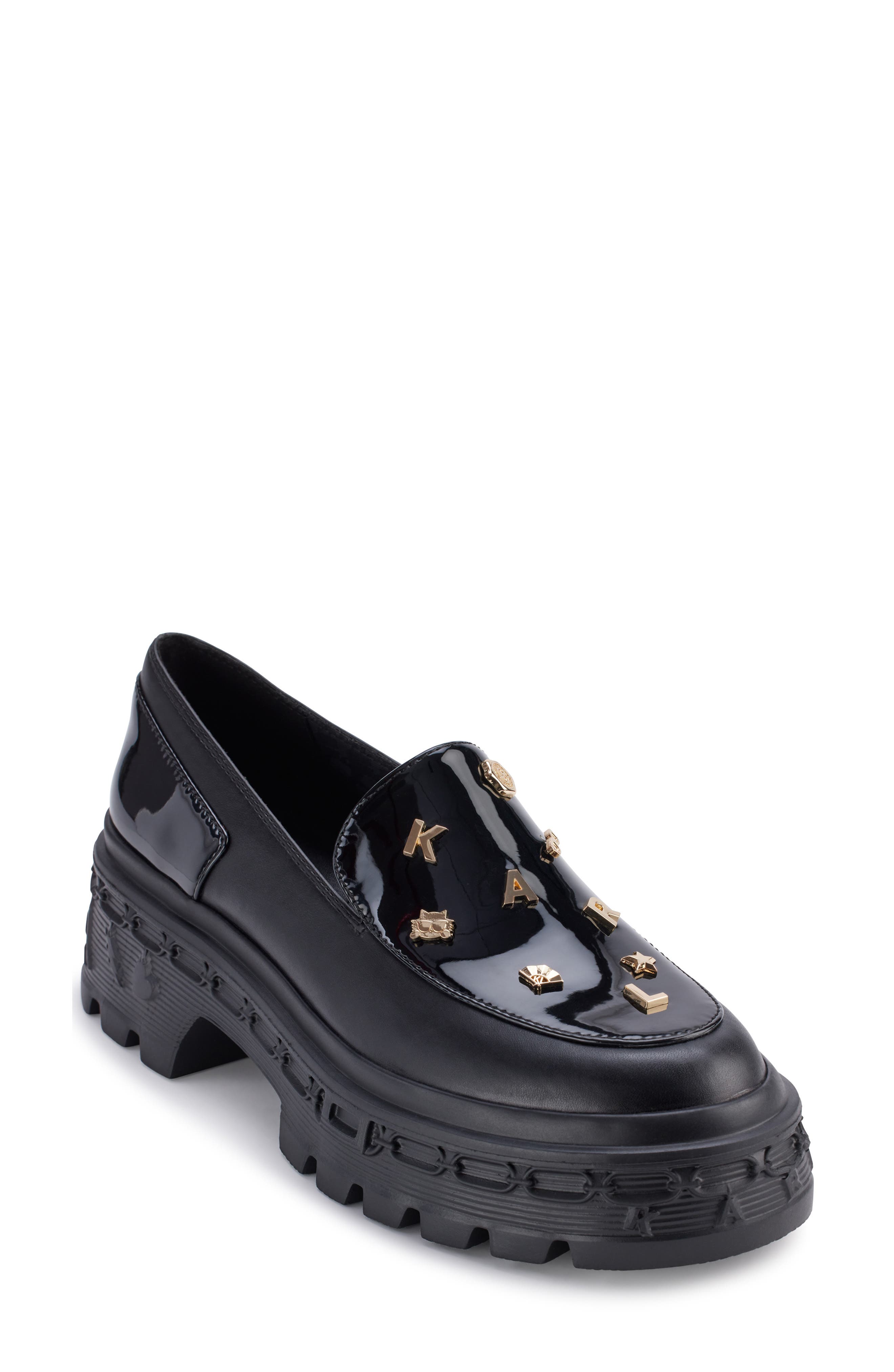 KARL LAGERFELD PARIS Lylah Lug Loafer, Main, color, 