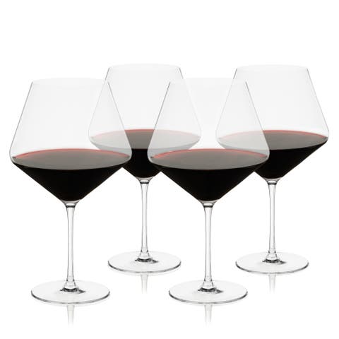 Reserve Liminal Burgundy Wine Glasses Set of 4