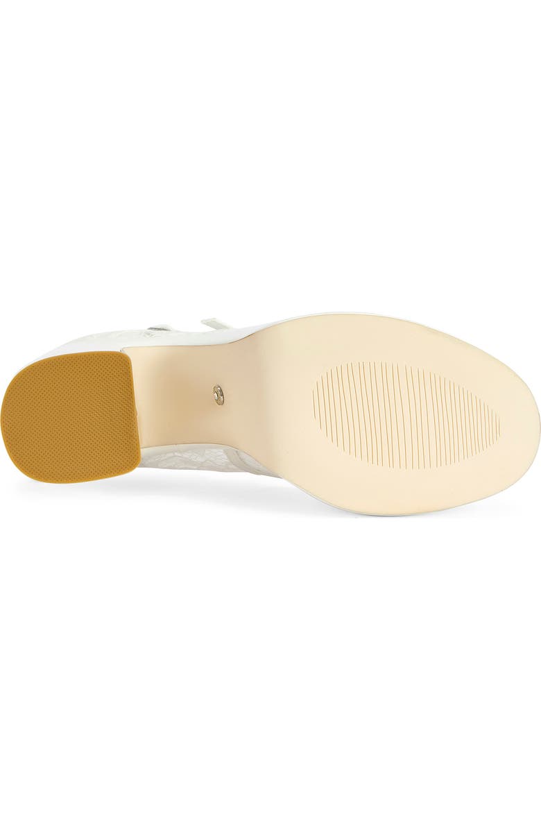 AZALEA WANG Sprout Platform Ankle Strap Pump, Alternate, color, White