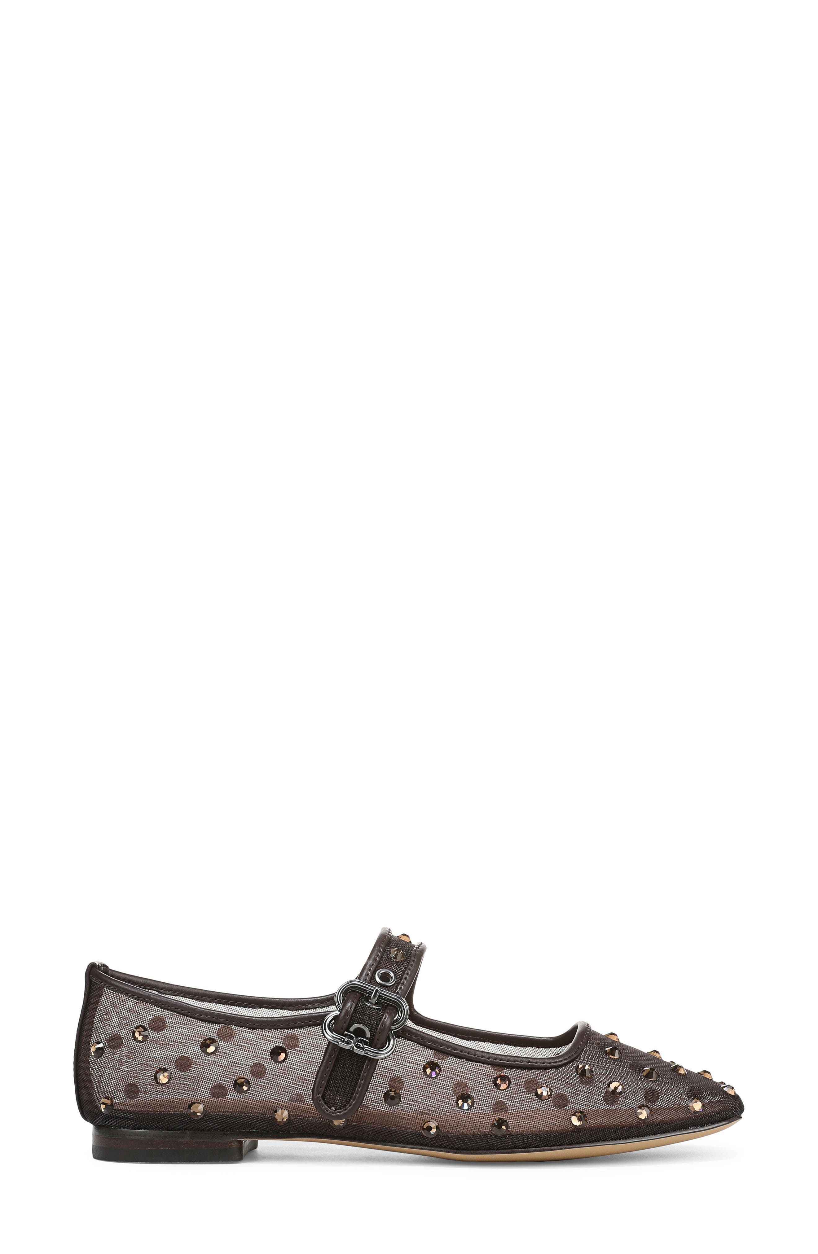 Michaela Shine Mary Jane Flat, Alternate, color, CAFE NOIR