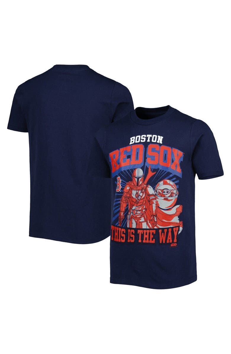 Outerstuff Youth Navy Boston Red Sox Star Wars This is the Way T-Shirt, Alternate, color, 