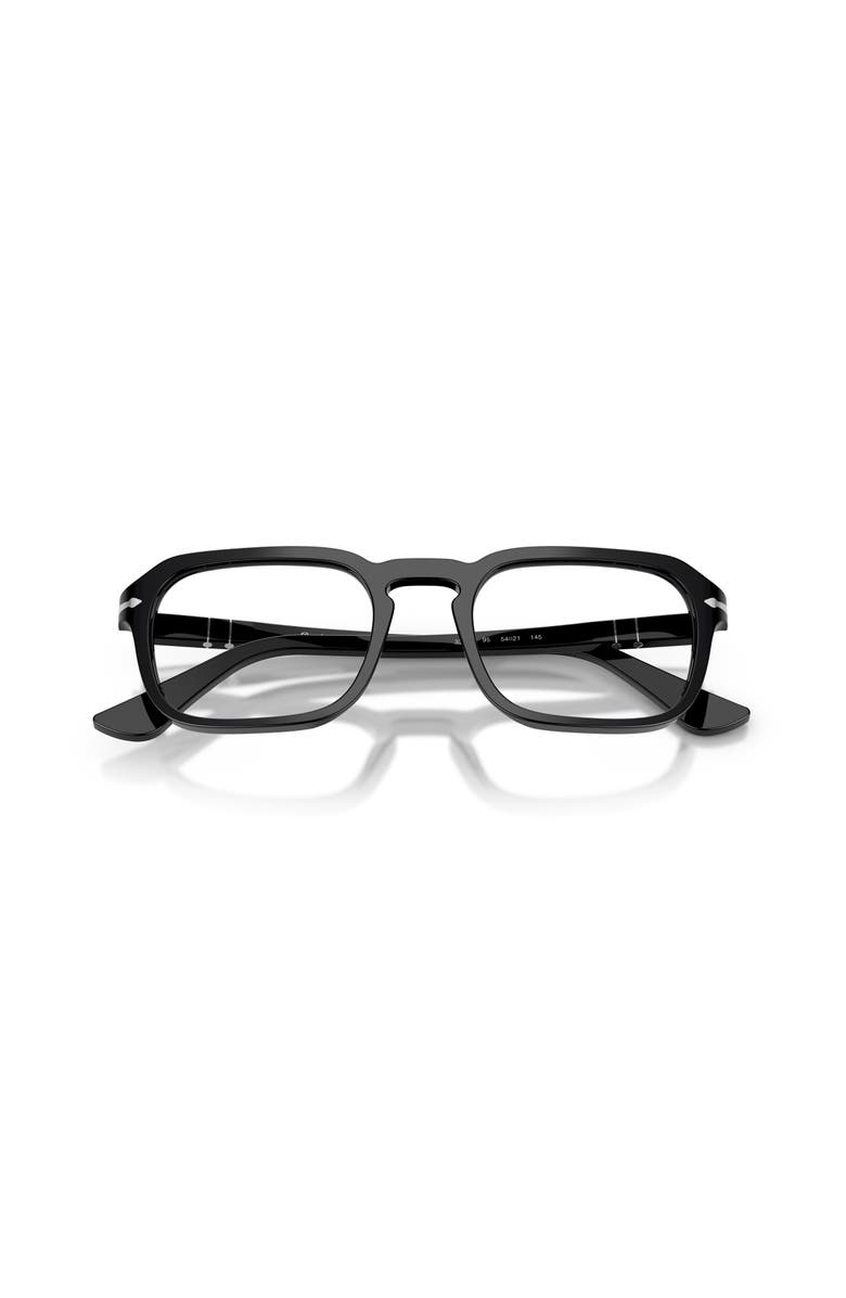 Persol 52mm Square optical glasses, Alternate, color, Black