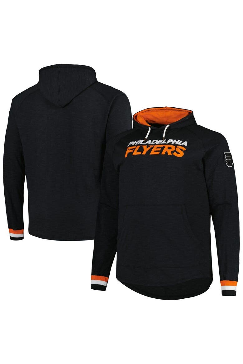 Men's Mitchell & Ness  Black Philadelphia Flyers Big & Tall Legendary Raglan Pullover Hoodie, Main, color, Black