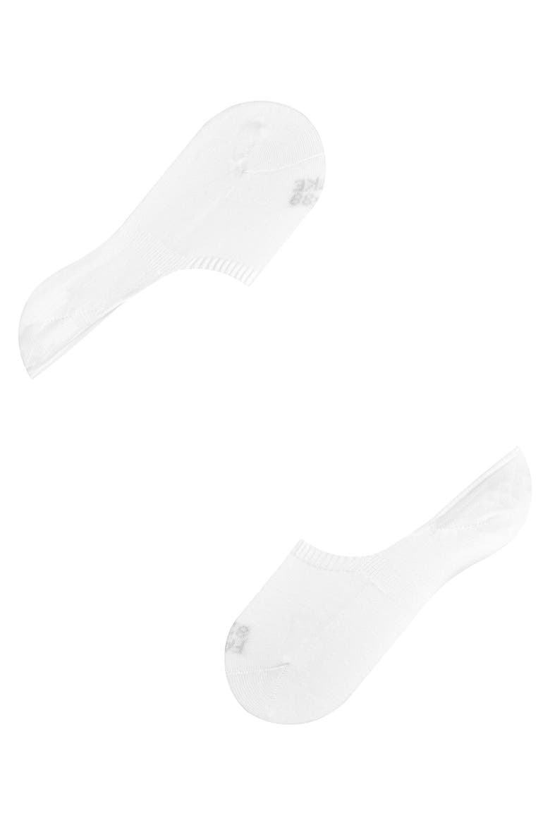 Step Cotton High Cut No Show Socks, Alternate, color, White