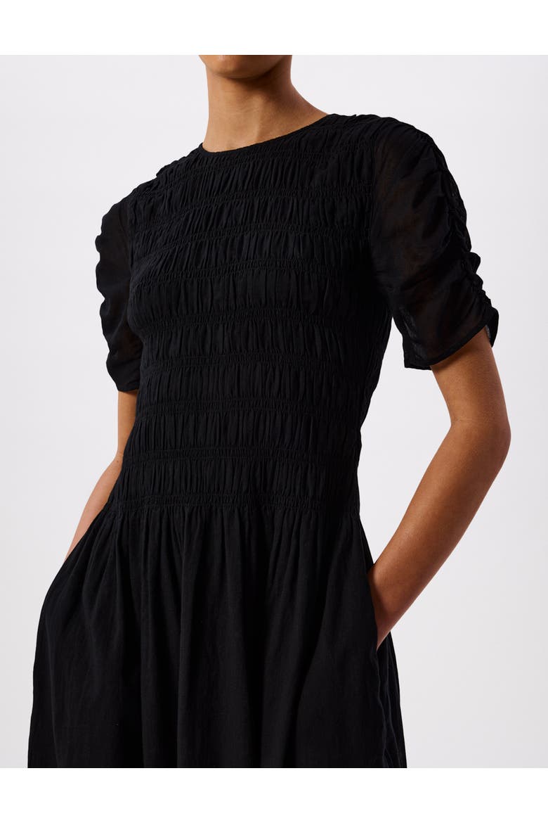 Avery Smoked Dress, Alternate, color, Black