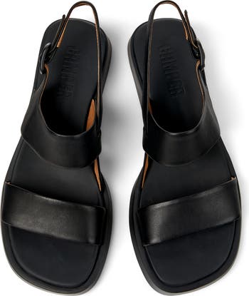 Camper black sandals on sale