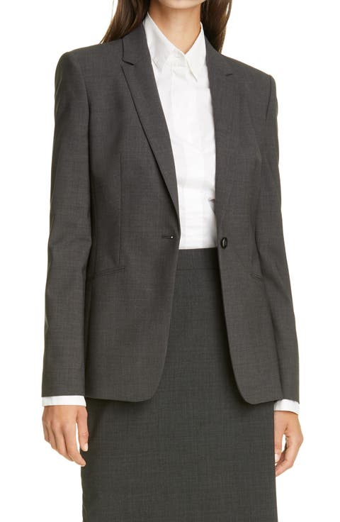 Jabina Stretch Tropical Wool Jacket