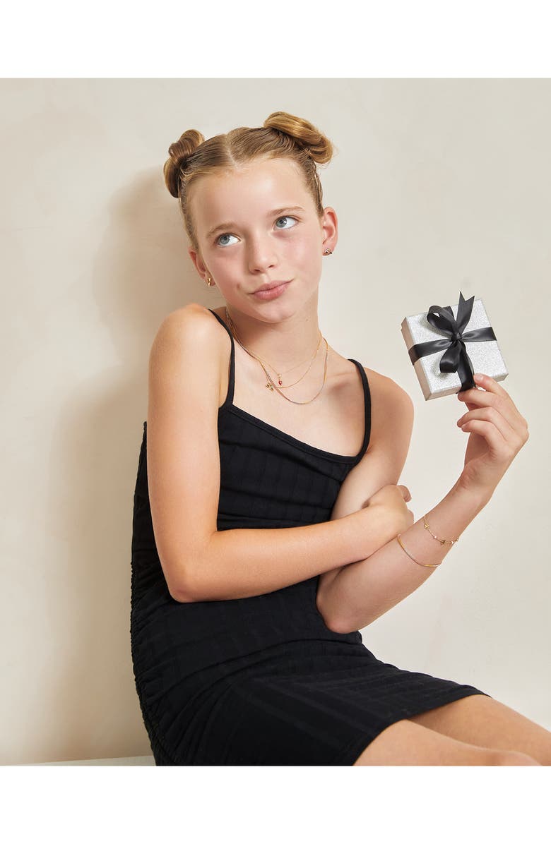 Bony Levy Kids' Strawberry Diamond Pendant Necklace, Alternate, color, 18K Yellow Gold