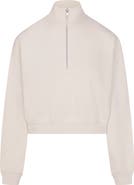 SKIMS Drapey French Terry Half Zip Pullover