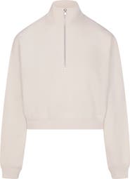 SKIMS Drapey French Terry Half Zip Pullover