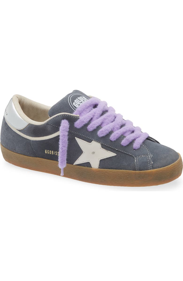 Golden Goose Super-Star Sneaker, Main, color, Stone Blue/Milk/Silver