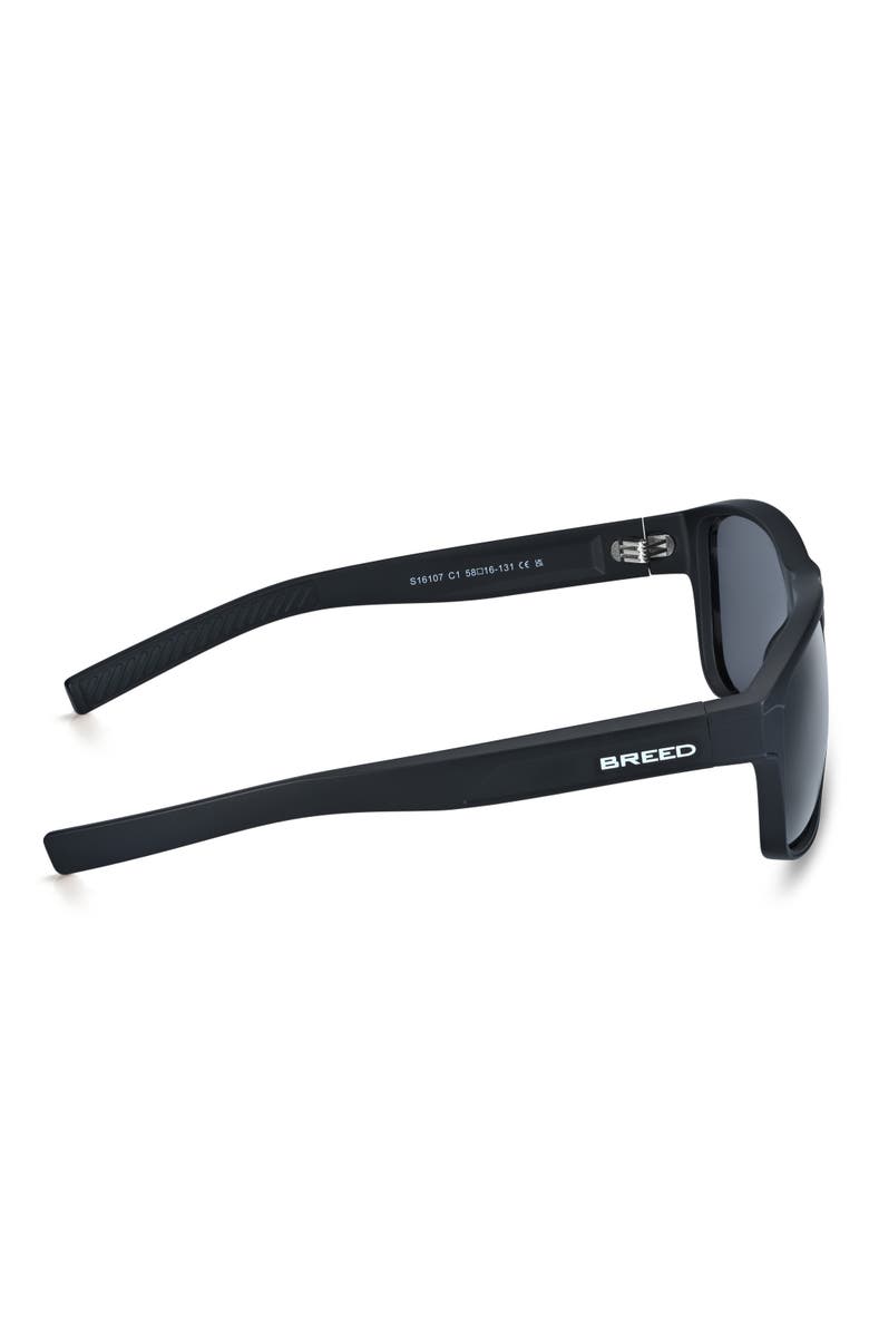 BREED Astor Polarized Mens Sunglasses, Alternate, color, Black/Black