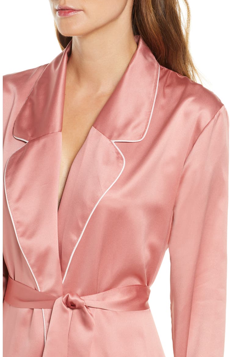 Satin Robe, Alternate, color, PINK COMPACT
