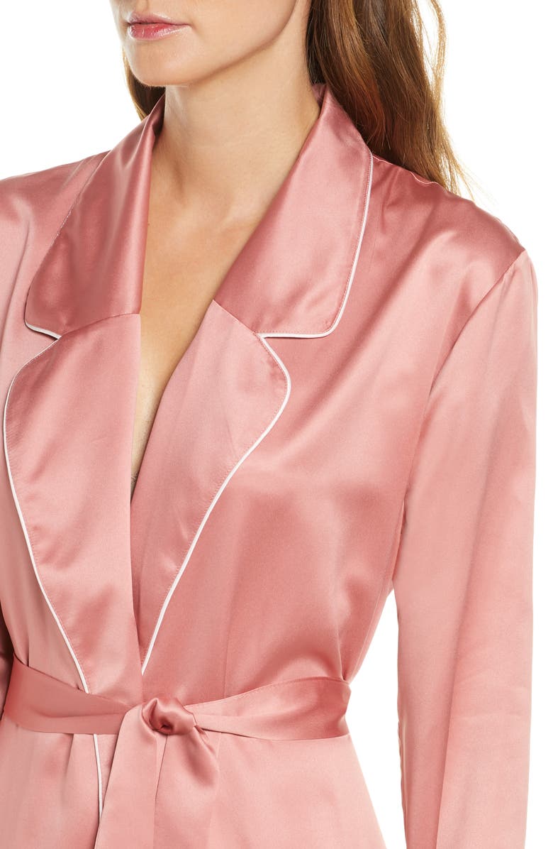 Rachel Parcell Satin Robe, Alternate, color,