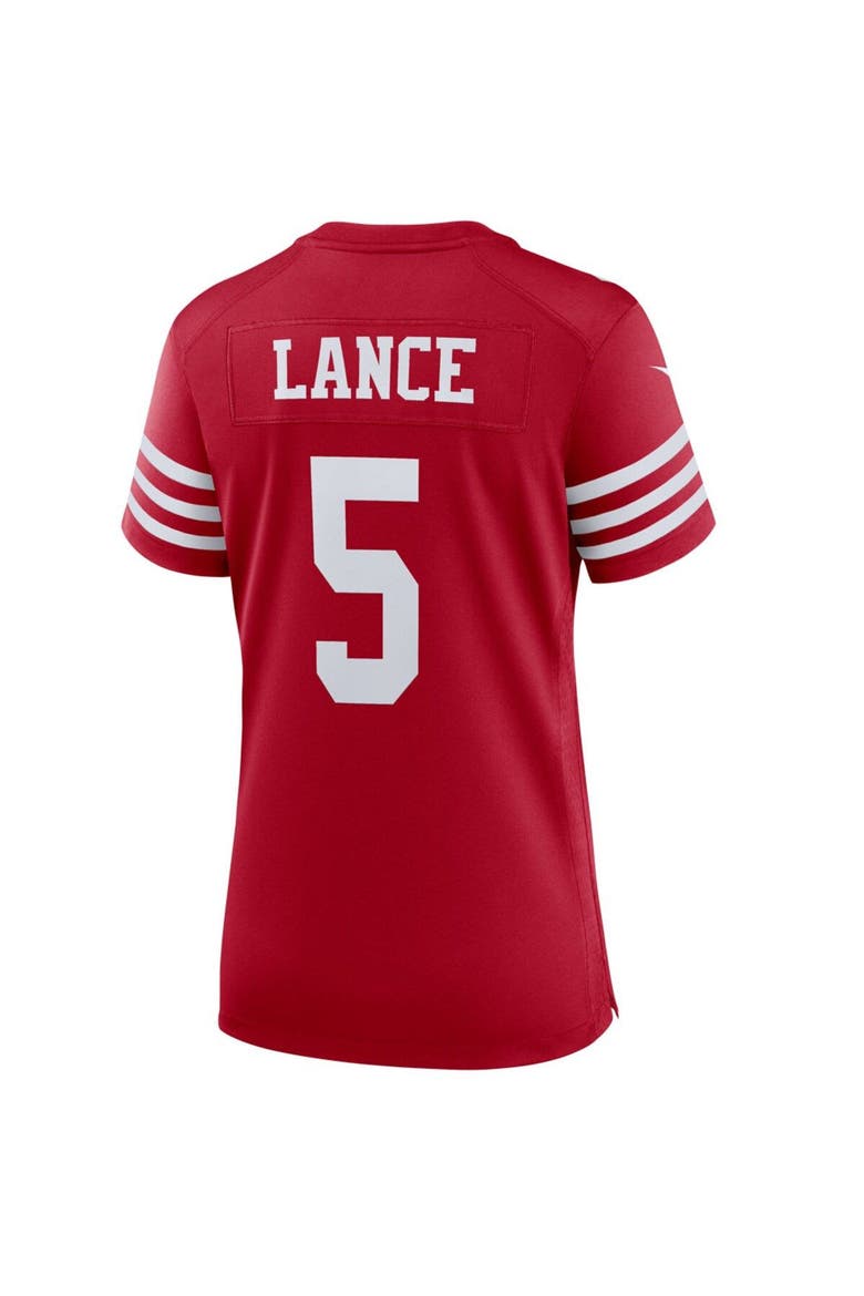 Women's Nike Trey Lance Scarlet San Francisco 49ers Player Jersey, Alternate, color, Scarlet