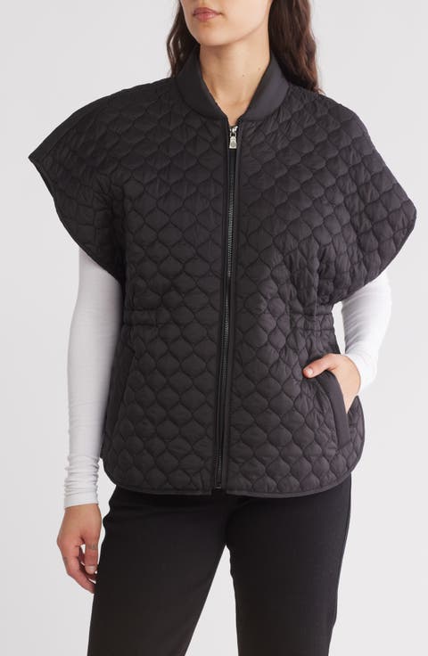 Quilted Capelet Jacket