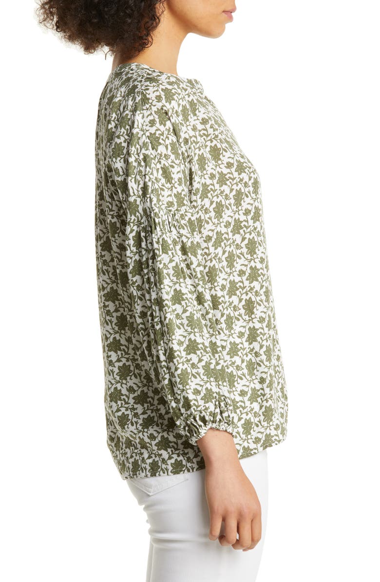 Caslon<sup>®</sup> Shirred Popover Top, Alternate, color,