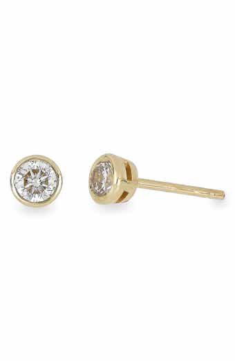 Bezel Diamond Stud Earrings - 0.25 ctw. (Nordstrom Exclusive)