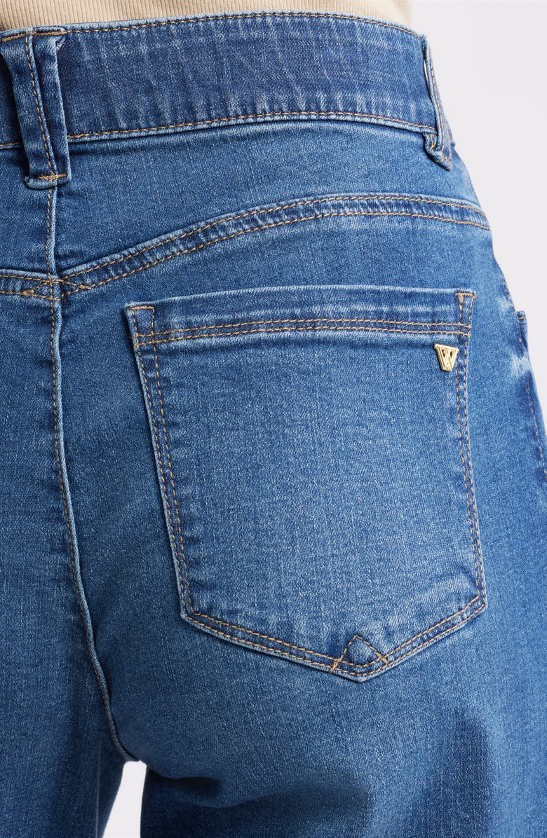 Wit & Wisdom Sam High Waist Wide Leg Jeans, Alternate, color, Blue