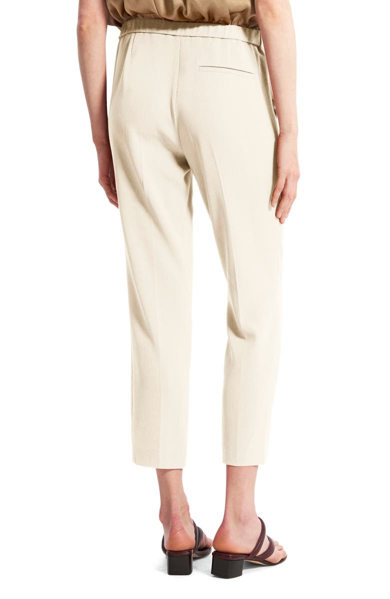Theory Treeca Admiral Pull-On Crop Pants, Alternate, color, Rice