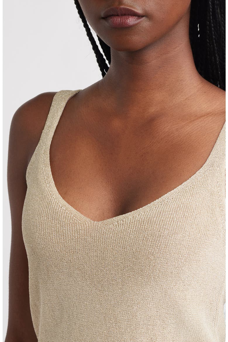 Sweater Tank, Alternate, color, GOLD