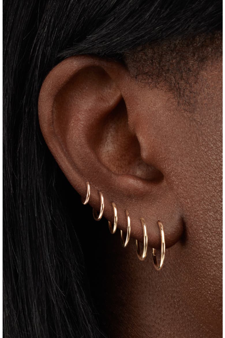 14K Gold Plain Clicker, Alternate, color, YELLOW GOLD