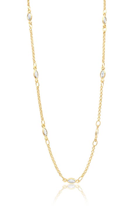 Marquis By The Yard Station Necklace