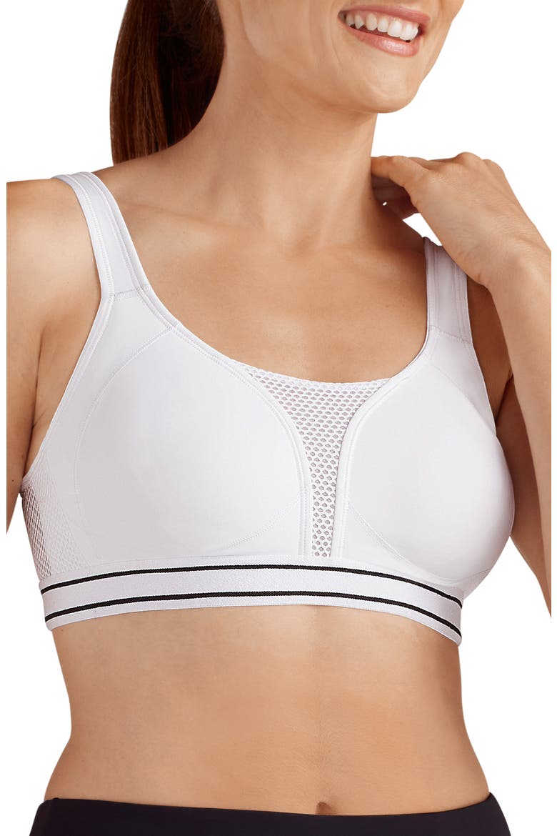 Performance Soft Cup Bra, Main, color, WHITE