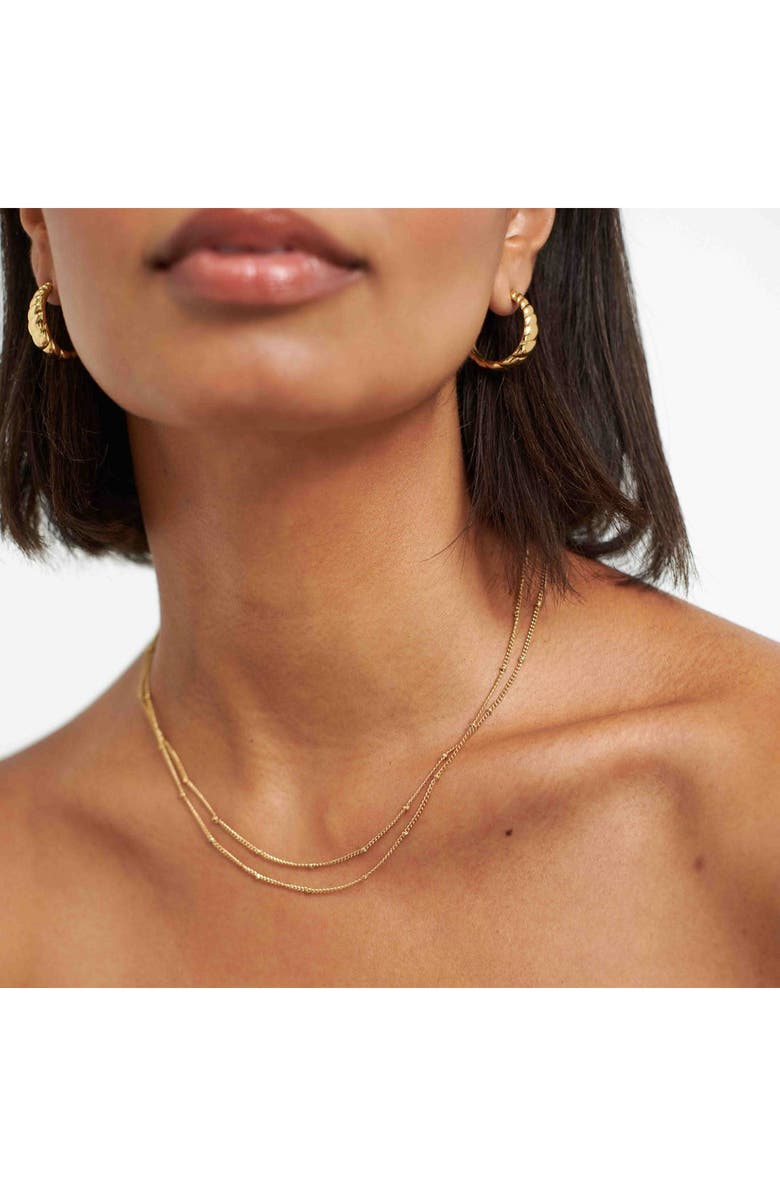 D.LOUISE Double Beaded Necklace, Alternate, color, Gold