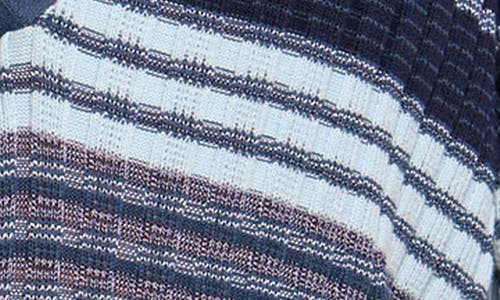 RAMY BROOK RAMY BROOK AZARIA VARIEGATED STRIPE COTTON BLEND SWEATER 