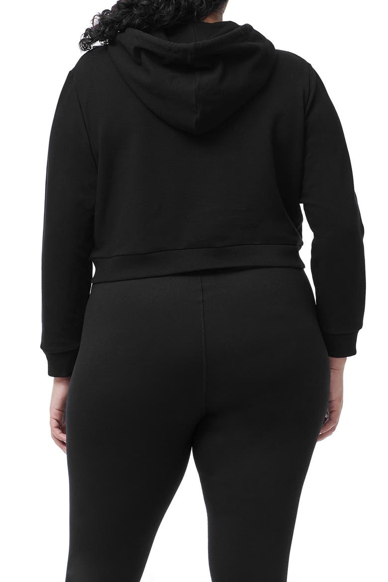 Crop Hoodie, Alternate, color, BLACK001