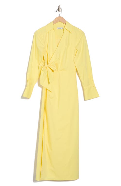 Simkhai Briar Wrap Midi Dress In Yellow