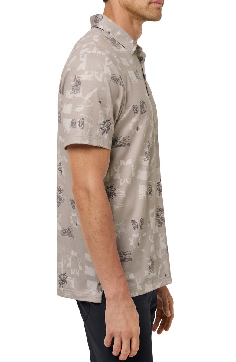 TravisMathew Featherweight Spritz Piqué Polo, Alternate, color, Island Fossil
