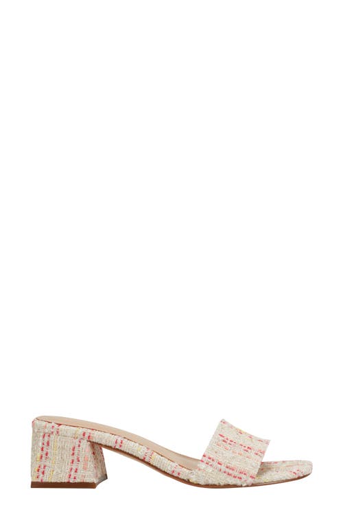 Marc Fisher Olysa Slide Sandal In Light Natural/red