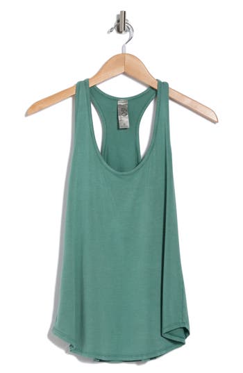 Go Couture Rounded Racerback Tank In Multi