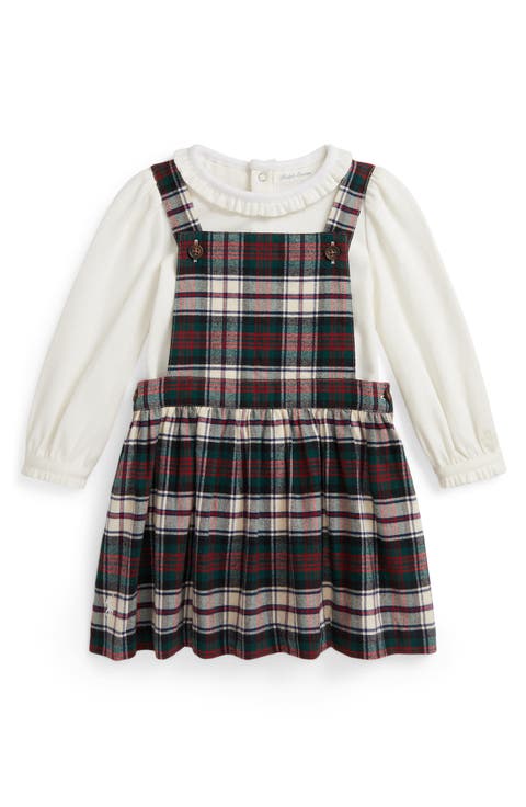 Long Sleeve Bodysuit & Plaid Jumper (Baby)