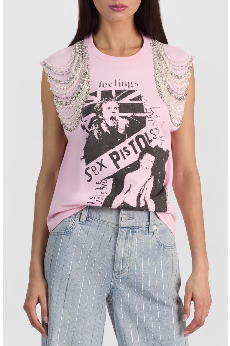 Micah Embellished Muscle T-Shirt, Main, color, SEX PISTOLS