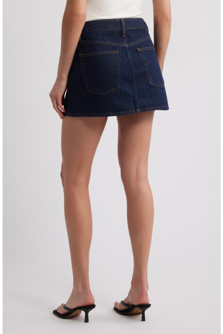 The Denim Miniskirt, Alternate, color, RINSE
